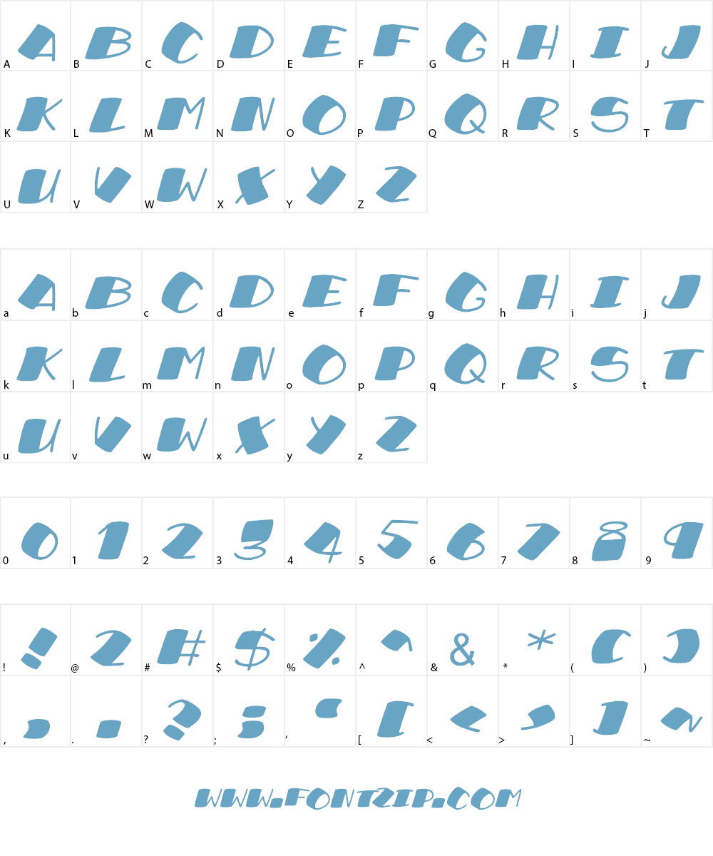 Sushi Roll Font Character